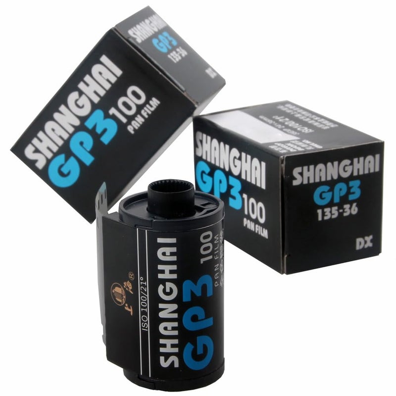 Shanghai 10 لفات فيلم أسود وأبيض شنجهاي GP3 135 35mm 36EXP ISO 100 ب/و - Image 2